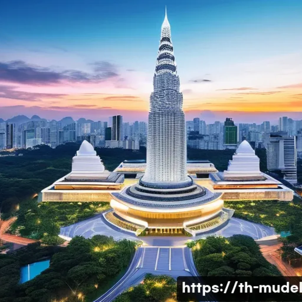 거버넌스의 투명성 블록체인 기술의 활용 - **Image Prompt 1: Government Transparency through Blockchain**
"A majestic, modern Thai governme...